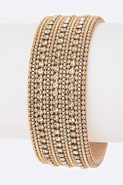 MAGNETIC CHAIN CRYSTAL CUFF