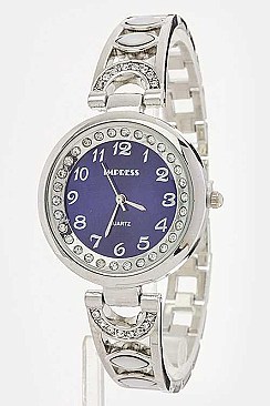 Stylish Crystal Dial Bracelet Watch LA-LDM1178