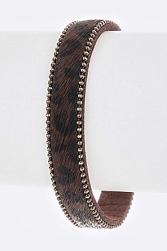 CALF LEATHER MAGNETIC BRACELET