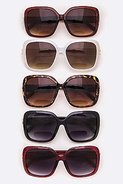 Pack of 12 Oversize Square Sunglasses Set