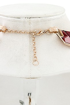 GEO SHAPED LINK NECKLACE SET