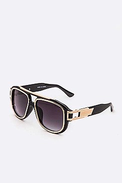 PACK OF 12 ICONIC GOLD TRIM SUNGLASSES SET