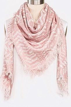 BRUSH STROKE LARGE BLANKET SCARF LA-LOF377