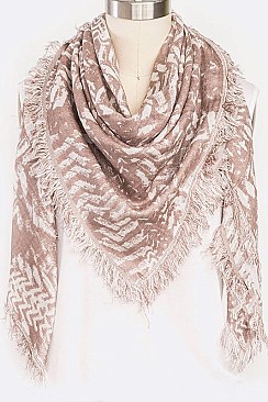BRUSH STROKE LARGE BLANKET SCARF LA-LOF377
