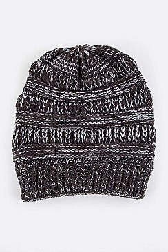 Pack of (12 Pieces) Assorted Colors Mix Knit Beanie LA-HNHT1065