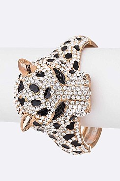 Chic Crystal Leopard Iconic Bangle