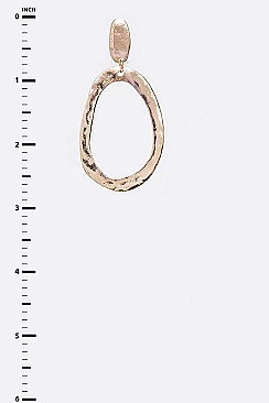 FASHION HAMMERED TEXTURE METAL EARRING