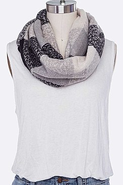 Pack of 12 Stylish Mix Color Infinity Scarf Set