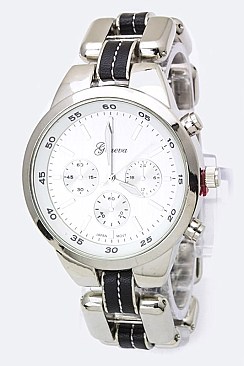 Fashionable Iconic Chain Bracelet Fashion Chrono Watch LA 05-2229RG