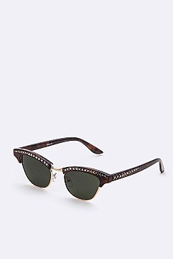 Pack of 12 Pieces Crystalized Cat Eye Sunglasses LA113-POP8292