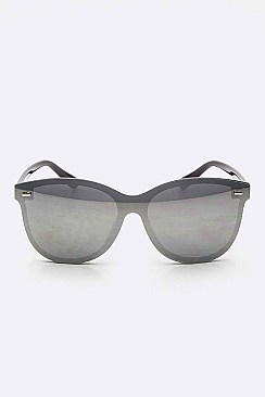 Pack of 12 Pieces Color Mirror Shield Iconic Sunglasses LA108-89158RV