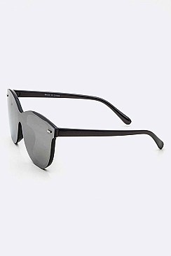 Pack of 12 Pieces Color Mirror Shield Iconic Sunglasses LA108-89158RV