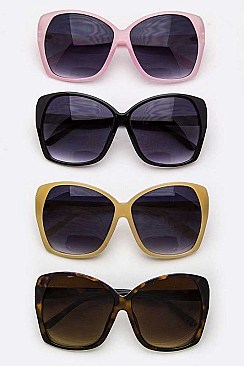 Pack of 12Pcs Assorted Color Oversized Butterfly Sunglasses