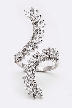 Stunning Adjustable Iconic CZ Cocktail Ring LARS2270