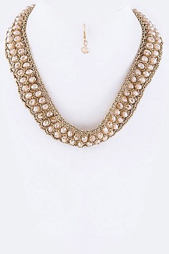 Layer Beads Necklace Set LACNE7442