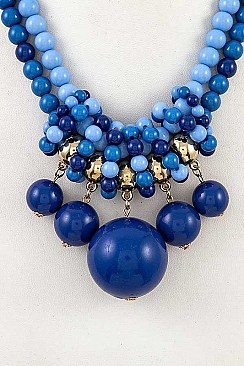 CHUNKY BEADS NECKLACE SET