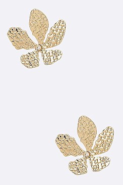 3D Flower Post Earrings