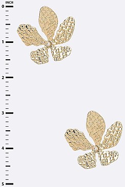 3D Flower Post Earrings