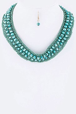 Layer Beads Necklace Set LACNE7442