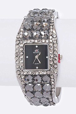 Crystal Covered Fashion Bangle Watch LA1370