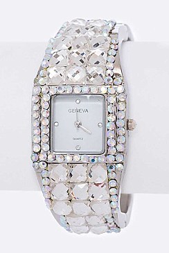 Crystal Covered Fashion Bangle Watch LA1370