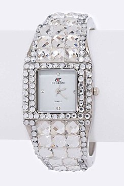 Fashionable Mix Crystals Bangle Watch LA 05-1370