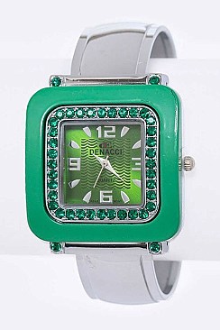 Fashionable Crystal Fashion Bangle Watch LA 05-BG433L90