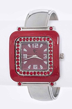 Fashionable Crystal Fashion Bangle Watch LA 05-BG433L90
