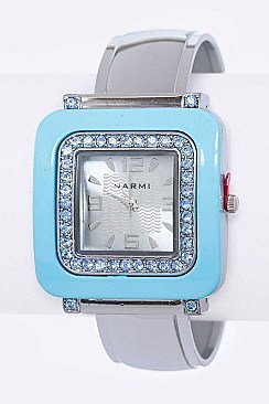 Fashionable Crystal Fashion Bangle Watch LA 05-BG433L90