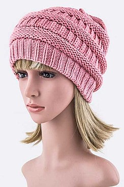 Classy Mix Knit Beanie LA-HA300007DD
