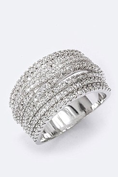Layer Cubic Zirconia Ring LACW1836