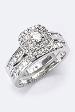 Cubic Zirconia Double Ring LACW1842