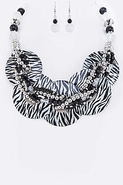 OVERLAPPING ENAMEL COLLAR NECKLACE