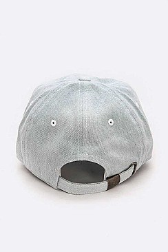 PATCH DENIM PALM TREE EMBELLISHED CAP