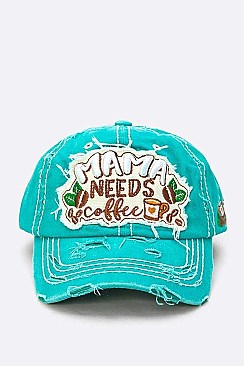 Iconic Mama Needs Coffee Cotton Cap