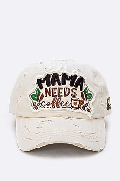 Iconic Mama Needs Coffee Cotton Cap