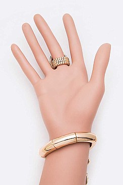 Stylish Snake Statement Palm Ring Bracelet