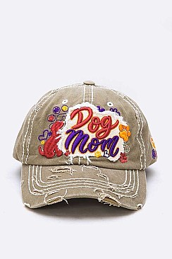 Iconic Dog Mom Patch Cotton Cap
