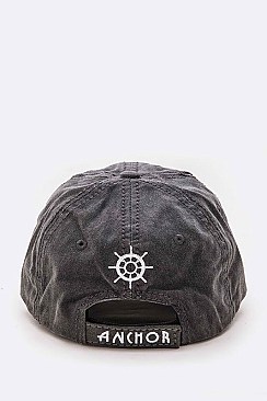 Anchor Patch on Distress Vintage Cotton Cap LA-T13SPT06