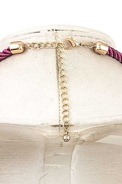 DANGLED BEAD BIB NECKLACE SET