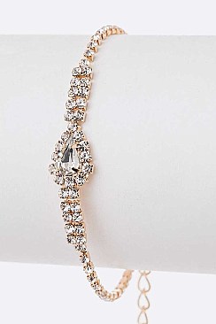 Elegant 3 PC Rhinestone Bridal Necklace Set