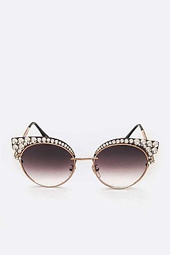 PACK OF 12 ICONIC PAVE CRYSTAL SUNGLASSES