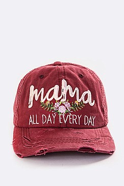 Embroidered Mama All Day Vintage Cap