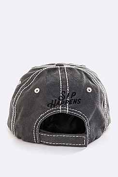 Sip Happens Embroidered Vintage Washed Cap LA-T13WIN04