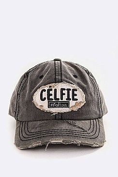 CELFIE Embroidery Cotton Cap LA-T13CEL01