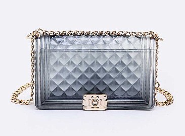 Lovely Quilted Embossed Iconic Jelly Bag