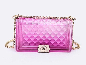 Lovely Quilted Embossed Iconic Jelly Bag