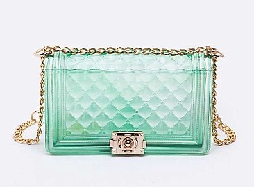 Lovely Quilted Embossed Iconic Jelly Bag