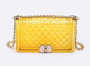 Lovely Quilted Embossed Iconic Jelly Bag