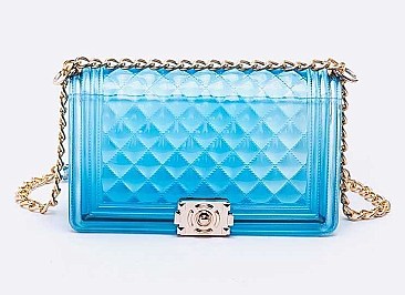 Lovely Quilted Embossed Iconic Jelly Bag